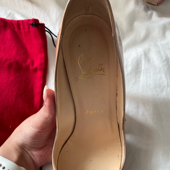 Christian Louboutin Lady Peep Nude Patent Leather - Picture 15 of 16